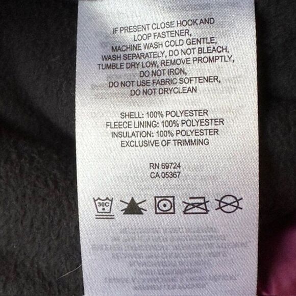 Columbia Women's Small Maroon Full Zip Puffer Vest with Velcro Closures - Picture 5 of 7